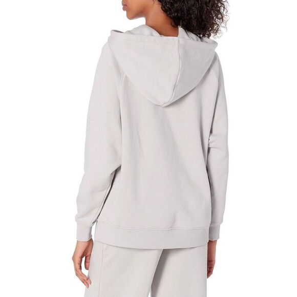 The Drop Women's Renee Washed-Fleece Slouchy Hoodie Size Small Microchip Grey - Picture 2 of 6